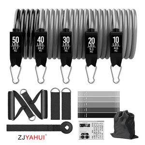 Ensemble de bandes de résistance ZJYAHUI, 11 pièces avec poignées et ancre de porte pour entraînement complet du corps, fitness, exercices à domicile - Product Image 2
