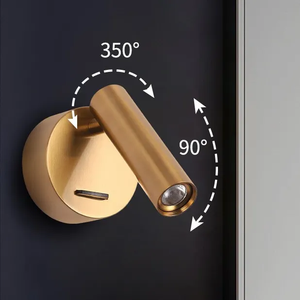 Khách sạn <span class=keywords><strong>LED</strong></span> <span class=keywords><strong>headboard</strong></span> Đèn đọc sách với USB phí Cổng Đầu Giường hiện đại xoay tại chỗ Đèn Đọc Sách Gắn tường phòng sconce - Product Image 4