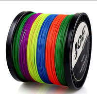 JOF-Ligne de Pêche en Eau Salée 8 Brins Tressés Multifilament 10-110lb Flottant PE pour la Pêche en Streaming en Lac et en Rivière, 100m