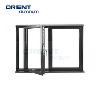 Ventanas de la casa pasiva de triple panel de aluminio con rotura de puente termico