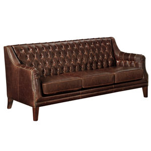 <span class=keywords><strong>Sofa</strong></span> Booth Restoran Kulit PU Chesterfield Vintage dengan Sandaran Berumbai Kancing untuk Kafe Bar Hotel - Product Image 2