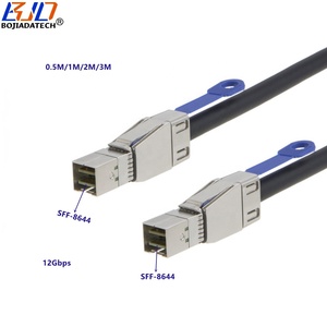 MINI SAS SFF <span class=keywords><strong>สาย</strong></span>เคเบิล<span class=keywords><strong>ต่อ</strong></span>ขยายสำหรับเซิร์ฟเวอร์ฮาร์ดดิสก์8644ตัวผู้ถึง SFF-8644 12Gbps 0.5M 1M 2M 3M 4 M 5M 6M - Product Image 2