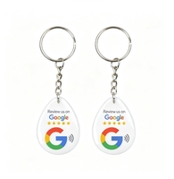 Carte porte-clés NFC RFID étanche personnalisable pour promotion, idéale pour hôtels, locations, promotion de sites web et entreprises