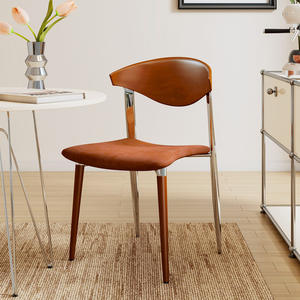 Vintage Solid Wood Dining Chair Big C <b>Backrest</b> Living Room Home Retro Style Adult Use - Product Image 4