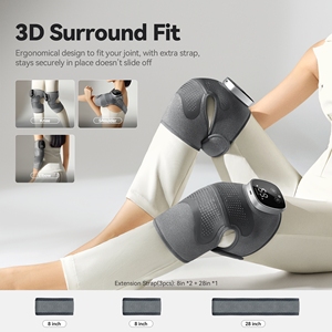 Masseur électrique auto-chauffant pour le genou, appareil de physiothérapie pour les personnes âgées &amp;   Attelle de Thérapie Thermique pour les Jambes, Soulagement de la Douleur du Genou - Product Image 2