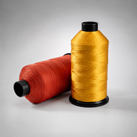 Fil à coudre en nylon 66, bien emballé, faible MOQ, plusieurs couleurs, vente en gros, 150D/2 210D/3, très demandé, pour sacs