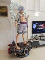 Estatua de Resina de Anime Personalizada a Escala 1/1, Figura de Nika Luffy Gear 5, Muñeco Modelo de Monkey D. Luffy, Estatua de Tamaño Real