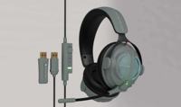 Headset Gaming Empat Mode 2.4G Nirkabel BT 5.3 Driver 50mm Waktu Putar 50 Jam