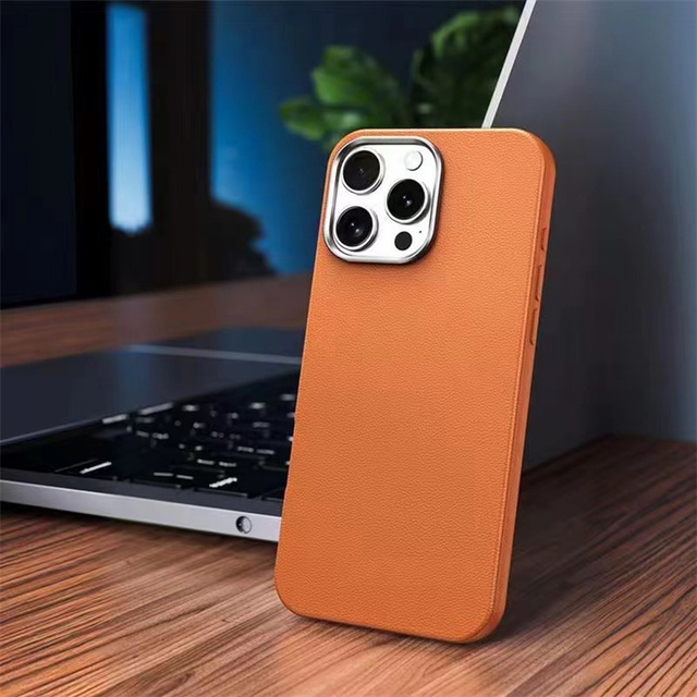 PU Leather Skin-friendly Phone Case Metal Camera Frame Shockproof Cover for Honor 400 Pro 400 X8c X9c X7c X5b X60 Pro