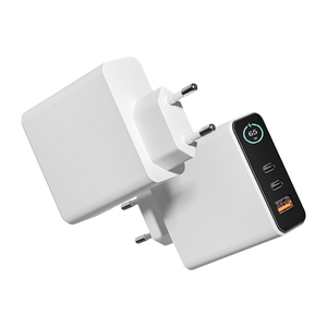 Cargador <span class=keywords><strong>GaN</strong></span> retráctil TFT de 60W de carga rápida con pantalla y adaptador Tipo-C para iPhone 16, 17, AVS Phone, OEM - ¡Novedad 2026! - Product Image 2