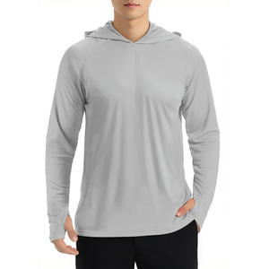 100% Polyester 180 g Offre Spéciale Sweat à capuche à manches longues pour hommes Pull de protection <span class=keywords><strong>UV</strong></span> à séchage rapide pour la protection solaire pour la pêche - Product Image 5