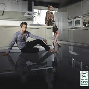 Divers traitements de surface, <span class=keywords><strong>carrelage</strong></span> de sol en porcelaine <span class=keywords><strong>noir</strong></span> <span class=keywords><strong>pailleté</strong></span> 600x600 Lowes - Product Image 2