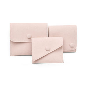 Guanfanxi chine — sac cadeau en microfibre, personnalisé, rose durable avec bouton, bague et boucles d'oreilles, bracelet, rangement, pochette pour bijoux - Product Image 5