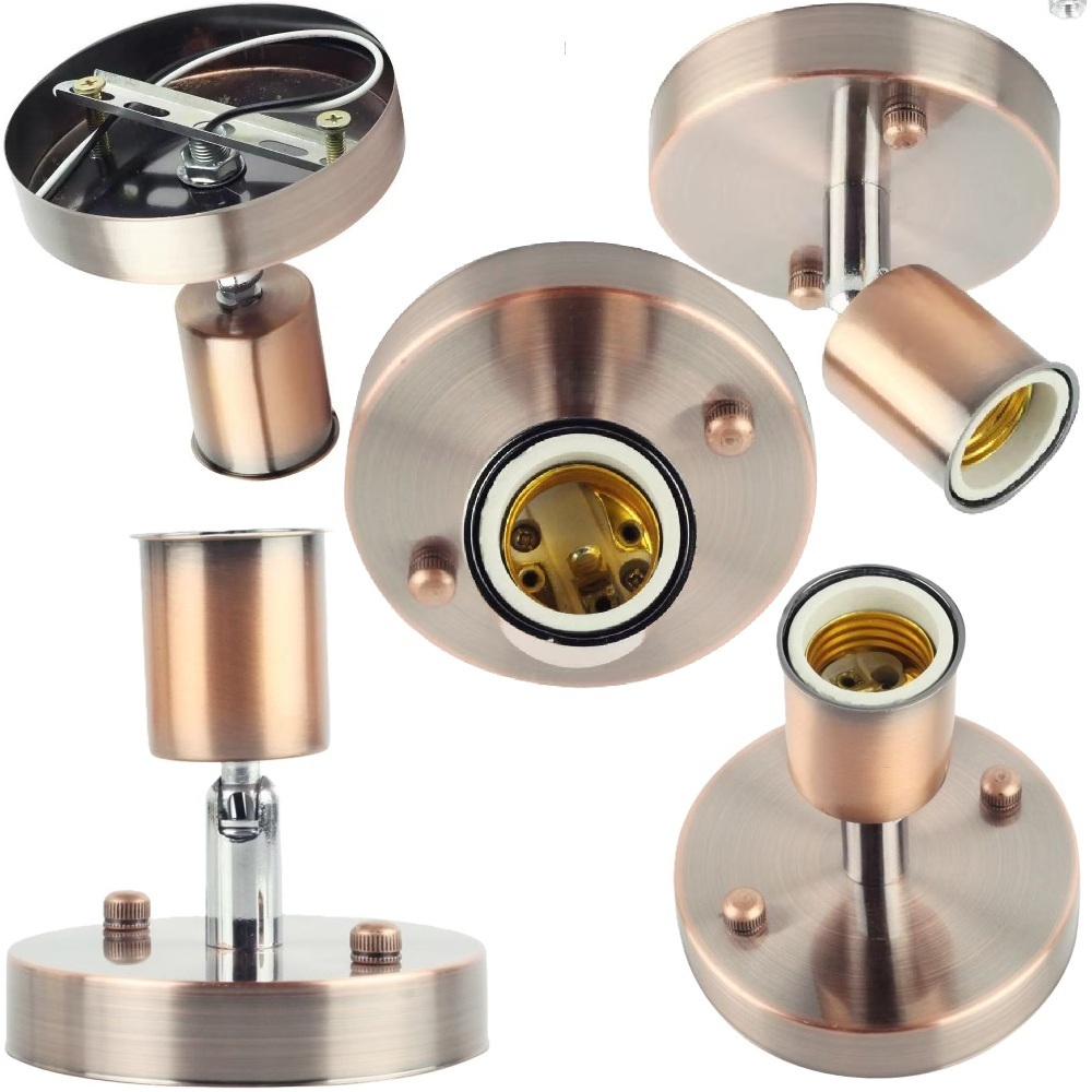 High Ceiling E27 Ceramic Socket Base Pendant Lamp Holder