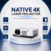 Projecteur laser professionnel 6500 lumens, 4K natif, avec contrôle LAN RS232 et double entrée