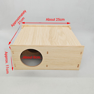 Large Multi-Functional <strong>Hamster</strong> Hide <strong>House</strong> Made <strong>of</strong> Eco-Friendly Wooden Material for Assembly - Product Image 3