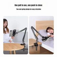 Kingjoy Long bras paresseux Flexible réglable bureau Table lit téléphone portable tablette PC support de montage supports
