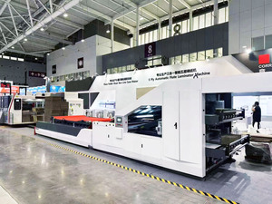 Tốc độ cao tự động 3 trong 1 5 ply Flute Laminator máy cho các tông sóng Máy làm BMC-1600FA5 - Product Image 2