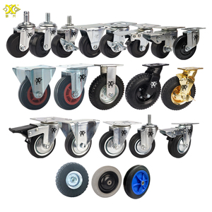 Hot Sale Custom ized 2/<span class=keywords><strong>5</strong></span>/6/8 Zoll aufblasbare Gummi Hochleistungs-Lenkräder für Hotel gepäckwagen OEM - Product Image 1