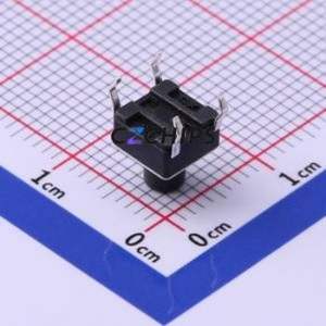 TS667CJ Tactile Switch Through hole Component (THT)-4P,6x6mm Switch Single Pole Single Throw Round Button 2.5N Through Hole - Product Image 2