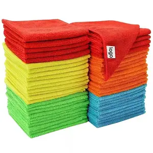 Car Towel Glasses Microfiber Detailing Edgeless Detail Polyester Drying Microfibre Cleaning Quick Custom Wash Polishing Towels