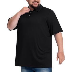 FOXA Polo pour hommes grandes tailles, à séchage rapide, à manches courtes, col classique, haut de golf, taille plus 2XL 8XL - Product Image 2