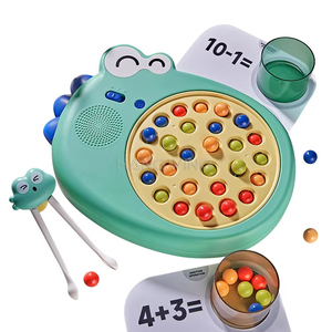 HW éducation précoce enfants jouet <span class=keywords><strong>Dragon</strong></span> baguettes Machine d'entraînement/mathématiques Bean Clip Machine avec cartes d'addition et <span class=keywords><strong>de</strong></span> soustraction - Product Image 1