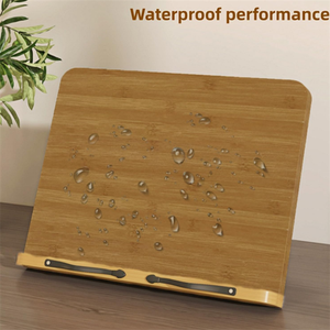 Support de livre ergonomique en bois, nouveau design, pour lire sans utiliser les mains, support de livre de recettes en bois - Product Image 3