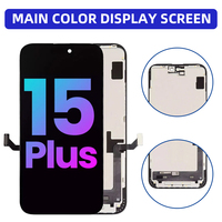 Écran tactile OLED/LCD 6,1 pouces Incell 3D pour iPhone 15 Plus, assemblage d'écran de remplacement d'usine avec numériseur