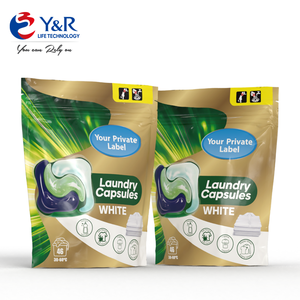 Cápsulas de Lavandería Sin Fosfatos, Súper Concentradas, 4 en 1, Función de Lavado, Protección del Color, <span class=keywords><strong>Suavizante</strong></span>, Aroma Intenso, OEM, Doypack, 50 Unidades - Product Image 1