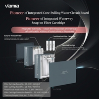 Système de purification d'eau par osmose inverse VAMIA Home Commercial à 3 étapes, sous évier, électrique, 1000G, distributeur à débit rapide, filtre à eau