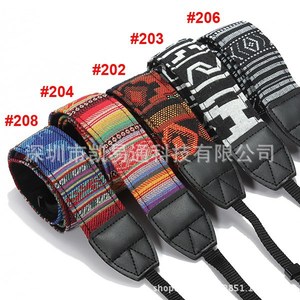 <b>Camera</b> Strap Vintage Artistic Style Cotton 3.8cm Neck Shoulder Digital <b>Printing</b> Design for DSLR Mirrorless <b>Camera</b> - Product Image 2