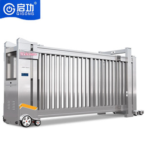 QIGONG Stainless Steel Automatic <strong>Sliding</strong> <strong>Gate</strong> Segmented <strong>Sliding</strong> Door Fence Linear Section <strong>Sliding</strong> <strong>Gate</strong> for Factory/Government - Product Image 1