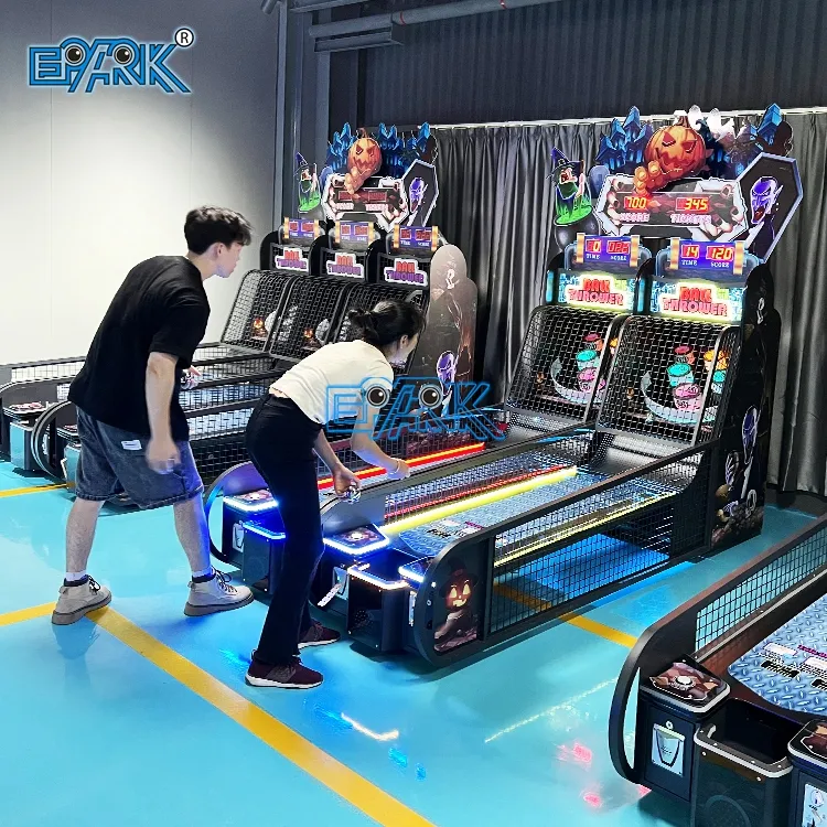 Indoor Amusement Bowling Alley Coin Operated Video Bowling Arcade Game Machine For Indoor 2 Players Redemption Game