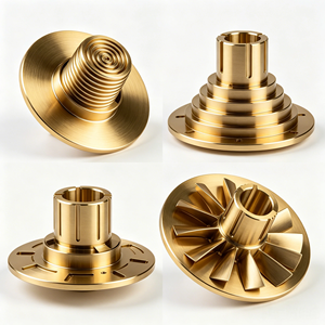 ชิ้นส่วนเครื่องจักรกลทองเหลืองความแม่นยำสูงแบบกำหนดเอง ผลิตด้วยเครื่อง CNC กลึงและกัดขึ้นรูป พร้อมหน้าแปลน ฮาร์ดแวร์เชิงกล รุ่น OEM จากกวางตุ้ง - Product Image 3