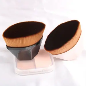 Custom Label Single Brush Profession elle Make-up-Bürste für Puder mit Verpackung Professional Matt Luxury Foundation