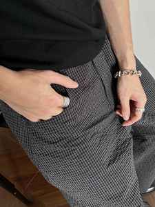 Pantaloni <span class=keywords><strong>da</strong></span> <span class=keywords><strong>Uomo</strong></span> in <span class=keywords><strong>Lino</strong></span> Stile Retrò Americano Old Money, Trendy 100% <span class=keywords><strong>Lino</strong></span>, Vestibilità Larga Casual Dritta, Abbigliamento Maschile Old Money - Product Image 3