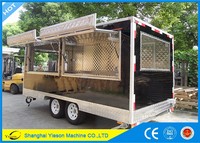 Trailer MAKANAN TRUK Remolque Penjualan Terbaik Mobile Dapur Kios Makanan untuk Dijual