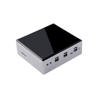 Mini PC de jeu EGLOBAL CORE I7 10710U 4,9 GHz 6 cœurs 16 Go + 512 Go SSD M.2 AC WIFI & BT WIN11 PRO Double LAN 4K pour entreprise Prise UK