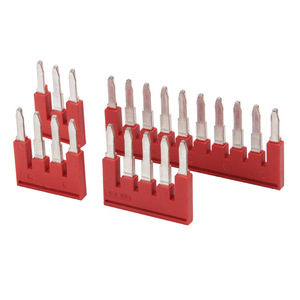 Bloque de terminales de resorte CHKL PTST2.5 Serie FBS, tira de conexión de 2.5mm de paso, tira de cortocircuito de borde central - Product Image 1