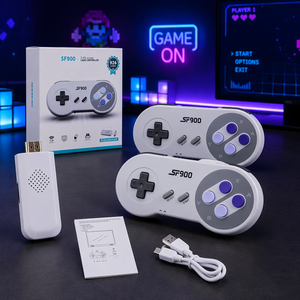 <span class=keywords><strong>Consola</strong></span> de Videojuegos SF900 Compatible con HDMI, <span class=keywords><strong>Super</strong></span> para <span class=keywords><strong>Nintendo</strong></span> SNES, para Juegos de NES, <span class=keywords><strong>Consola</strong></span> Portátil con Joystick - Product Image 1