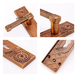 2025 sang trọng thiết kế mới xử lý cửa với máy bay xi lanh khóa cổng bằng gỗ khóa - Product Image 3