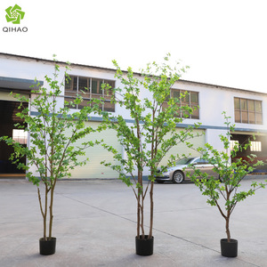 QIHAO Arbre artificiel en forme de cloche 1,3M 1,8M 2,05M, plante de ficus en plastique haute simulation pour la décoration de la maison et de mariages - Product Image 3