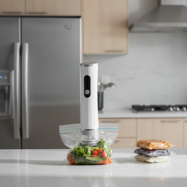 Mini Battery-Powered Portable Handheld Vacuum Sealer Fresh-keeping Machine Automatic Food Plastic Electric Household Low Noise