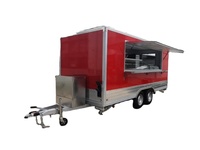 Remolque de Cocina Móvil Totalmente Equipado Food Truck Cocina Móvil Furgoneta Callejera Carrito de Comida Caliente Remolque de Catering