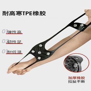 Crampons antidérapants à 5 dents pour la neige, couvre-chaussures d'hiver pour la randonnée et l'escalade - Product Image 3
