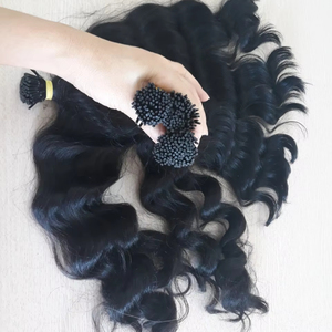 ผมต่อปลายผมมนุษย์ผมบริสุทธิ์แบบ i-TIP ทำจากเคราตินแท้จากรัสเซีย - Product Image 1