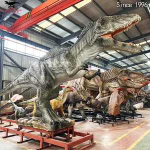 Eindejaars Levensgrote Robot Giganotosaurus Dinosaurus Animatronic Beweegt In Jurassic Park