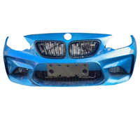 Kit de calandre de pare-chocs avant pour BMW M2 F87, modèle 2016-2021, avec feux antibrouillard, ensemble ABS, condenseur et ventilateur électronique - Noir