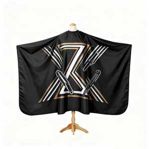 ผ้าคลุมตัดผม Wanmei Custom Stylist สำหรับร้านทำผม ผ้าคลุมตัดผมบาร์เบอร์ ผ้าโพลีเอสเตอร์เนื้อนุ่ม พิมพ์ลายโลโก้ตามสั่ง สำหรับตัดผมผู้ชาย ทำผม - Product Image 6